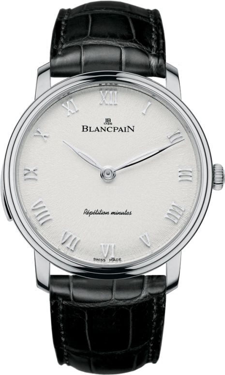 Blancpain,Villeret 40mm,40mm,White Gold,White,Automatic,Minute Repeater,40hours,6635,6635-1542-55B