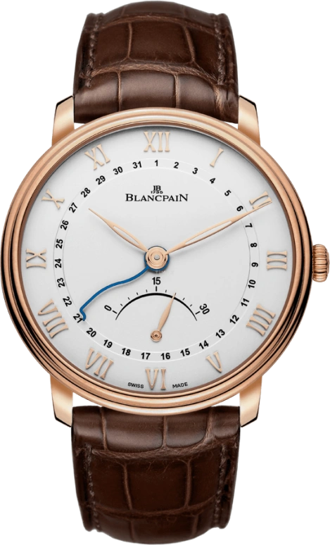 Blancpain,Villeret 40mm,40mm,Red Gold,White,Automatic,Day,Power Reserve Indicator,6653Q,6653Q-3642-55B