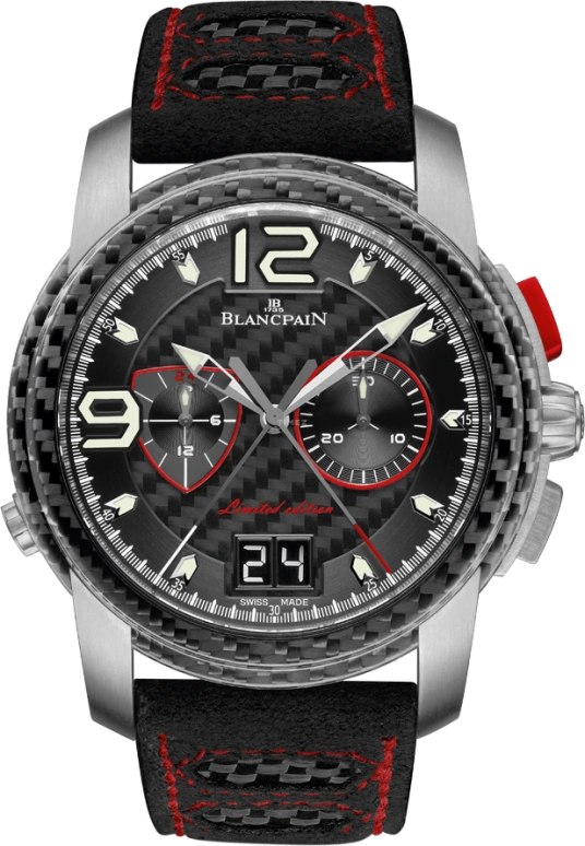 Blancpain,L-Evolution 43.50mm,43.50mm,Titanium,Carbon,Black,Automatic,Chronograph,Moonphase,Flyback,Rattrapante,40hours,In-house Caliber,8886F,8886F-1203-52B