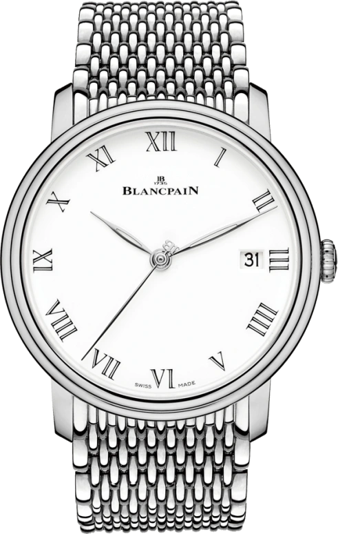 Blancpain,Villeret 42mm,42mm,White Gold,White,Automatic,Date,192hours,6630,6630-1531-MMB