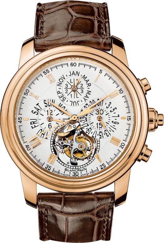 Blancpain,Le Brassus 42mm,42mm,Red Gold,White,Automatic,Chronograph,Moonphase,Perpetual Calendar,Leap Year,40hours,In-house Caliber,4289Q,4289Q-3642-55B