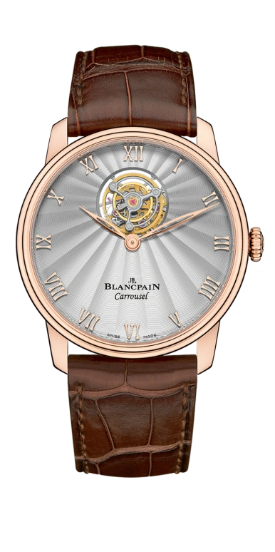 Blancpain,Villeret 40mm,40mm,Platinum,Silver,Automatic,Carrousel,120hours,66228,66228-3642-55B