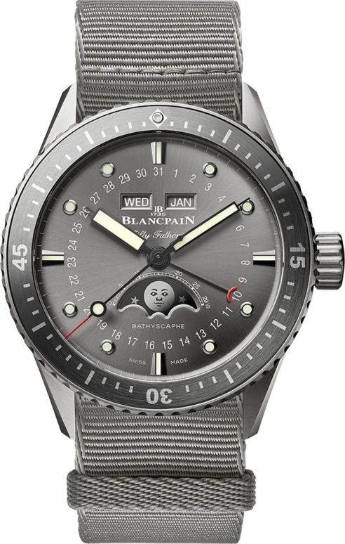 Blancpain,Fifty Fathoms 43mm,43mm,Titanium Gold,In-house Caliber,Sapphire,Crystal Glass,5054,5054-1210-NAGA