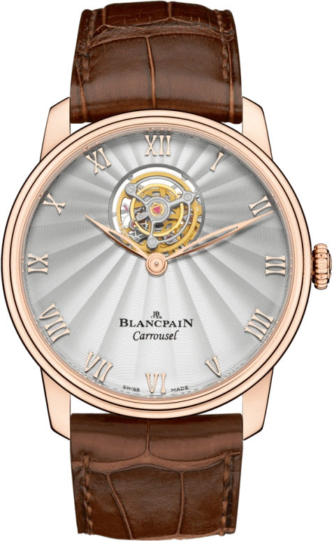 Blancpain,Villeret 40mm,40mm,Platinum,Silver,Automatic,Carrousel,120hours,66228,66228-3642-55B