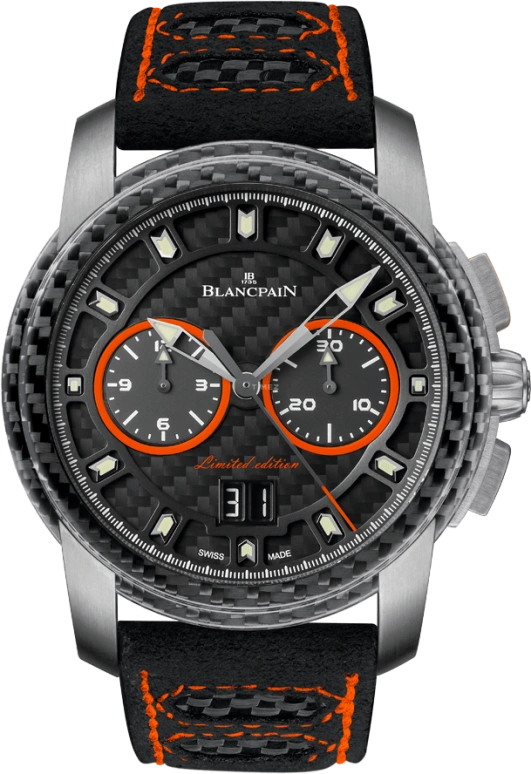 Blancpain,L-Evolution 43.50mm,43.50mm,Titanium,Carbon,Black,Automatic,Chronograph,Flyback,Big Date,Column Wheel,40hours,In-house Caliber,R85F,R85F-1203-52B