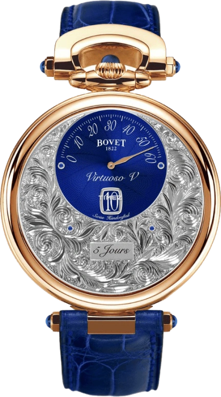 播威,Fleurier 43.50毫米,43.50毫米,玫瑰金,银色,灰色,手动上弦,日历,动力储存指示,ACHS035