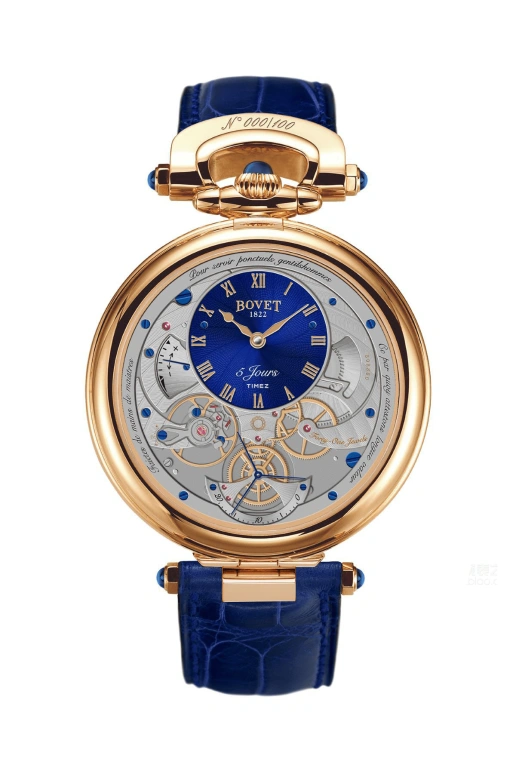 播威,Fleurier 43.50毫米,43.50毫米,玫瑰金,银色,灰色,手动上弦,日历,动力储存指示,ACHS035