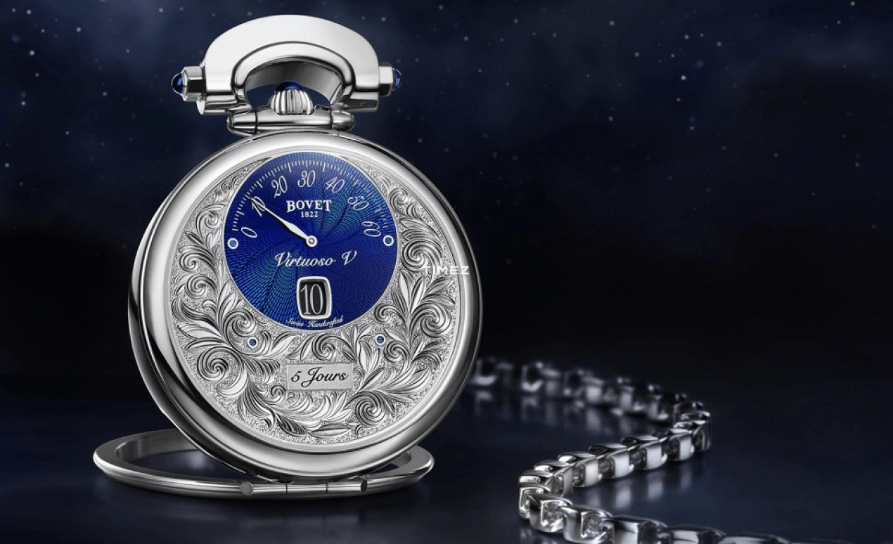 播威,Fleurier 43.50毫米,43.50毫米,白金,银色,灰色,手动上弦,日历,动力储存指示,ACHS024