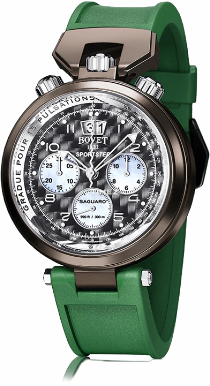 播威,BOVET by Pininfarina 46毫米,46毫米,不锈钢,精钢,黑色,自动上弦,计时,大日历,SP0468