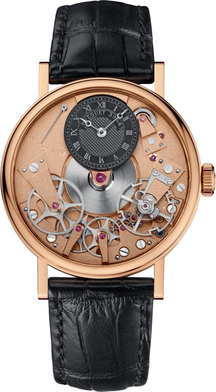 Breguet,Tradition 37mm,37mm,Rose Gold,Black,Handwound,Power Reserve Indicator,50hours,7027BR,7027BR/R9/9V6