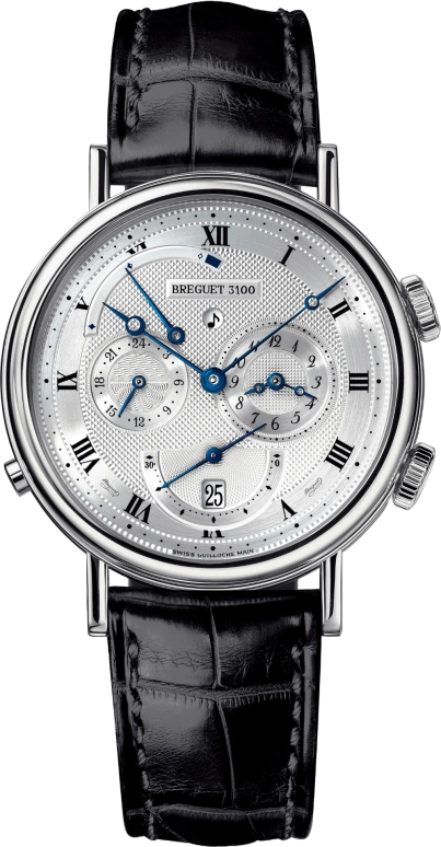 Breguet,Classique 39mm,39mm,White Gold,Silver,Automatic,Day,Power Reserve Indicator,Dule Time,Alarm,45hours,In-house Caliber,5707BB,5707BB/12/9V6
