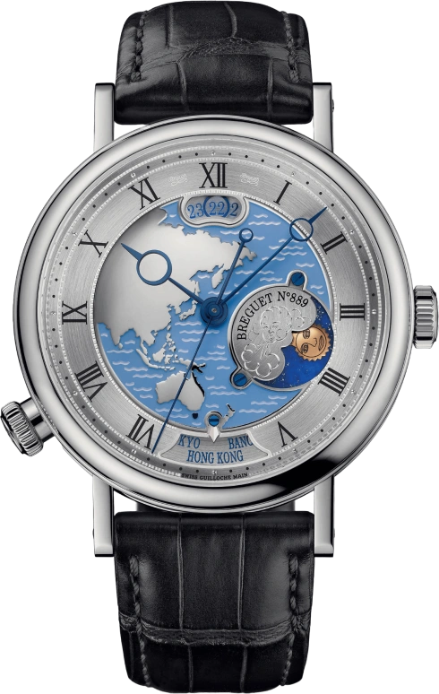 Breguet,Classique 43mm,43mm,Platinum,Blue,Automatic,Date,55hours,5717PT,5717PT/AS/9ZU