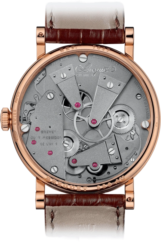 Breguet,Tradition 41mm,41mm,Rose Gold,Black,Grey,Handwound,Power Reserve Indicator,Tourbillon Escapement,Chain & Fusée,7047BR,7047BR/G9/9ZU