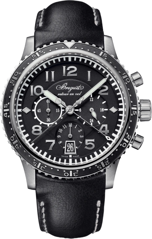 Breguet,Type XX - XXI - XXII 42mm,42mm,Titanium Gold,Black,Automatic,45hours,In-house Caliber,3810TI,3810TI/H2/3ZU