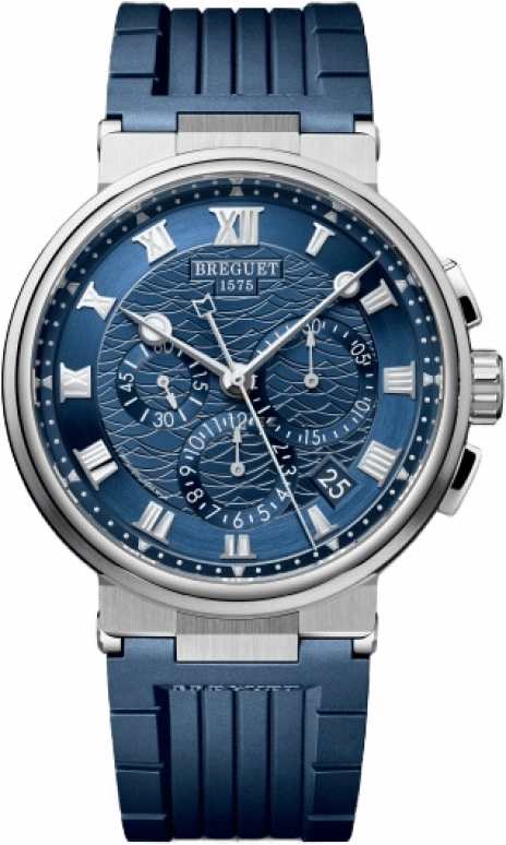 Breguet,Marine 42.30mm,42.30mm,White Gold,Blue,Automatic,Chronograph,Day,Flyback,5527BB,5527BB/Y2/5WV