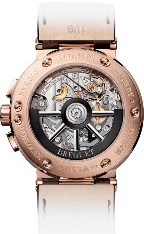 Breguet,Marine 42.30mm,42.30mm,Rose Gold,Silver,Automatic,Chronograph,Day,Flyback,5527BR,5527BR/12/9WV