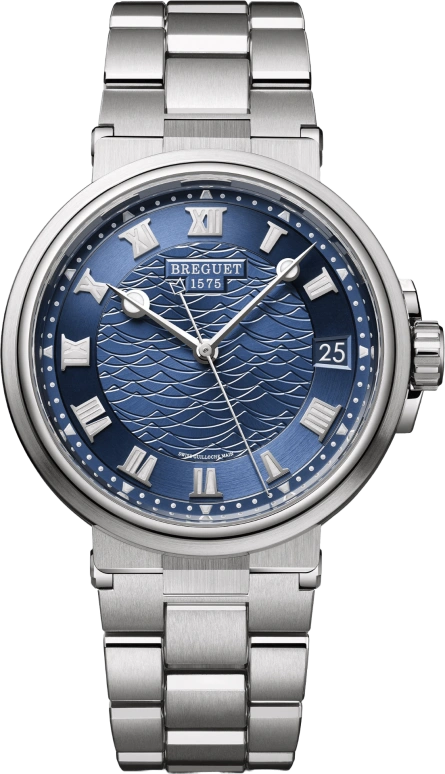 Breguet,Marine 40mm,40mm,White Gold,Blue,Automatic,Day,55hours,5517BB,5517BB/Y2/BZ0