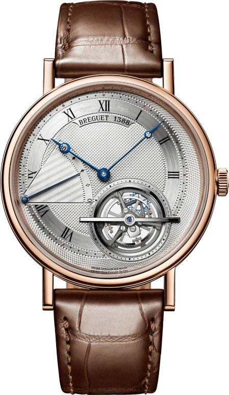 Breguet,Classique Complications 42mm,42mm,Rose Gold,Silver,Automatic,Power Reserve Indicator,Tourbillon,5377BR,5377BR/12/9WU