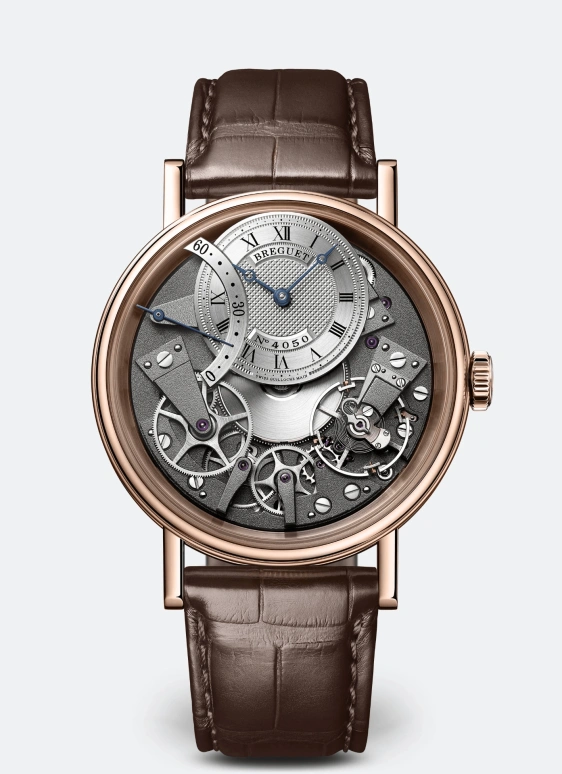 Breguet,Tradition 40mm,40mm,Rose Gold,Silver,Automatic,Power Reserve Indicator,50hours,7097BR,7097BR/G1/9WU