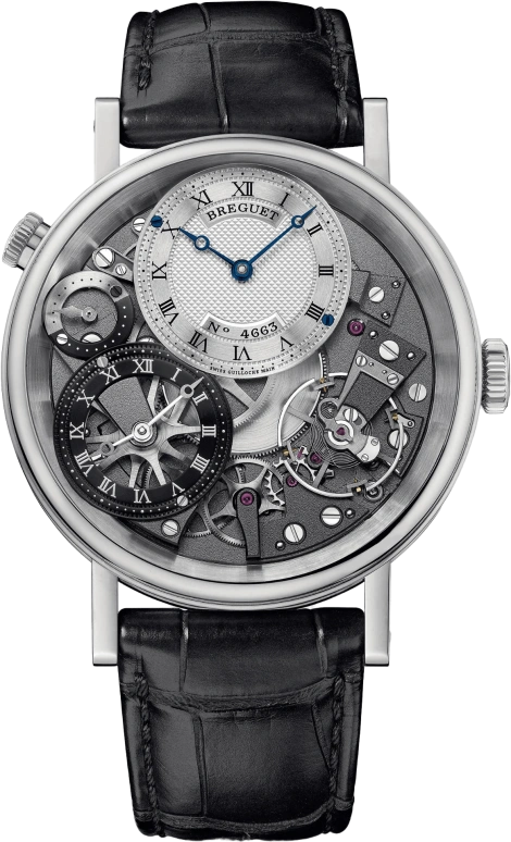 Breguet,Tradition 41mm,41mm,White Gold,Silver,Grey,Handwound,Dule Time,Day / Night Indication,7067BB,7067BB/G1/9W6