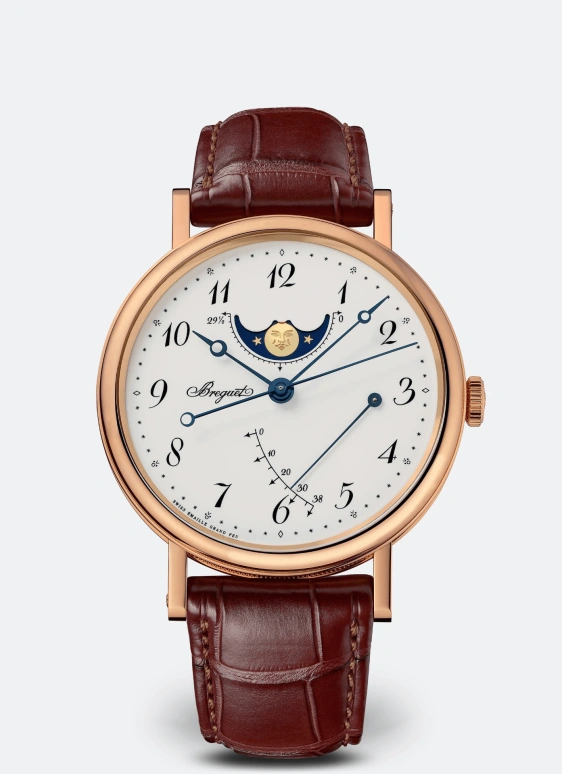 Breguet,Classique 39mm,39mm,Rose Gold,White,Automatic,Moonphase,Power Reserve Indicator,7787BR,7787BR/29/9V6