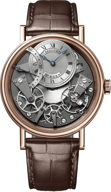 Breguet,Tradition 40mm,40mm,Rose Gold,Silver,Automatic,Power Reserve Indicator,50hours,7097BR,7097BR/G1/9WU