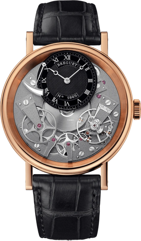 Breguet,Tradition 40mm,40mm,Rose Gold,Black,Silver,Handwound,Power Reserve Indicator,50hours,7057BR,7057BR/G9/9W6