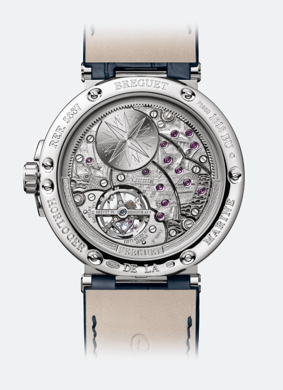 Breguet,Marine 43.90mm,43.90mm,Platinum,Blue,Automatic,Perpetual Calendar,Leap Year,Month,Date,80hours,In-house Caliber,5887PT,5887PT/Y2/9WV