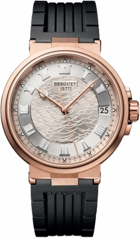 Breguet,Marine 40mm,40mm,Rose Gold,Silver,Automatic,Day,55hours,5517BR,5517BR/12/5ZU