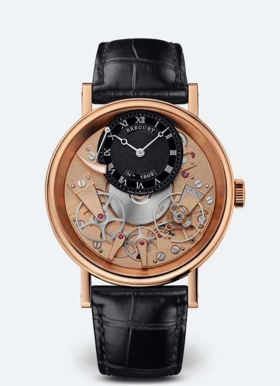 Breguet,Tradition 40mm,40mm,Rose Gold,Black,Handwound,Power Reserve Indicator,50hours,7057BR,7057BR/R9/9W6