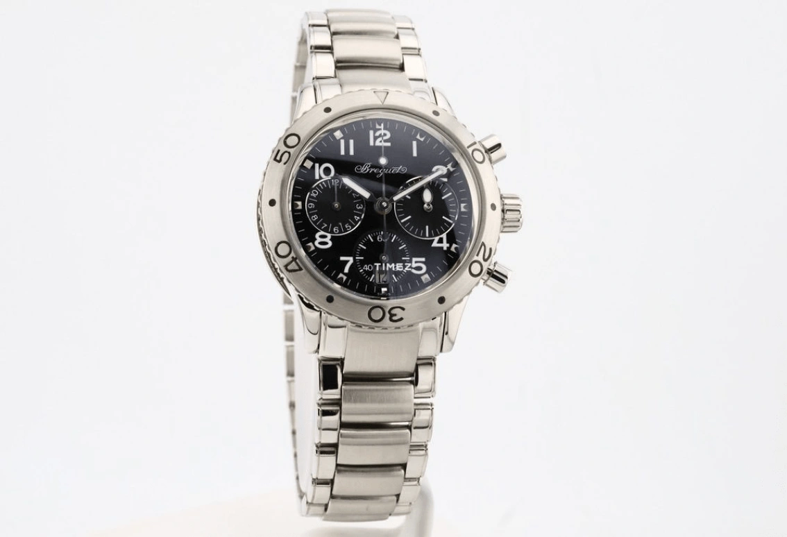 Breguet,Type XX - XXI - XXII 32.50mm,32.50mm,Stainless Steel,Black,Automatic,Chronograph,Day,4820ST,4820ST/D2/S76