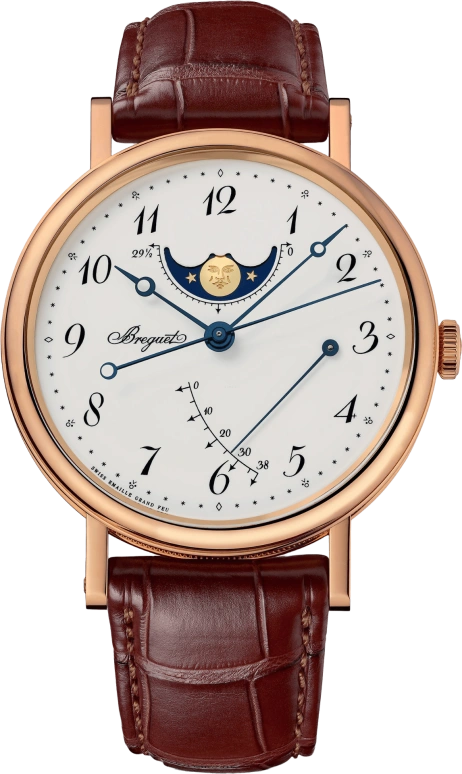 Breguet,Classique 39mm,39mm,Rose Gold,White,Automatic,Moonphase,Power Reserve Indicator,7787BR,7787BR/29/9V6