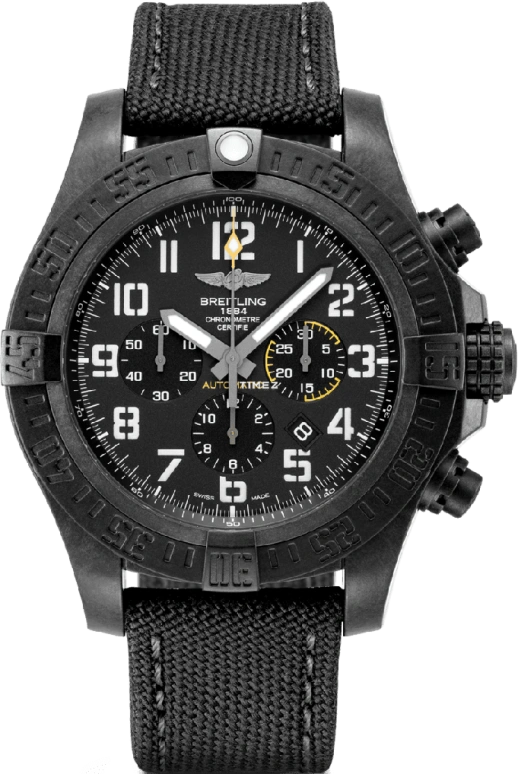 百年灵,复仇者 50毫米,50毫米,Breitlight® 金属,黑色,自动上弦,XB0170E4,XB0170E4/BF29/100W/M20BASA.1
