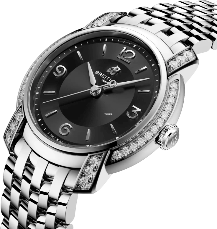 百年灵,璞雅 32毫米,32毫米,精钢,黑色,石英,26280小时,自制机芯,A77330671B1A1