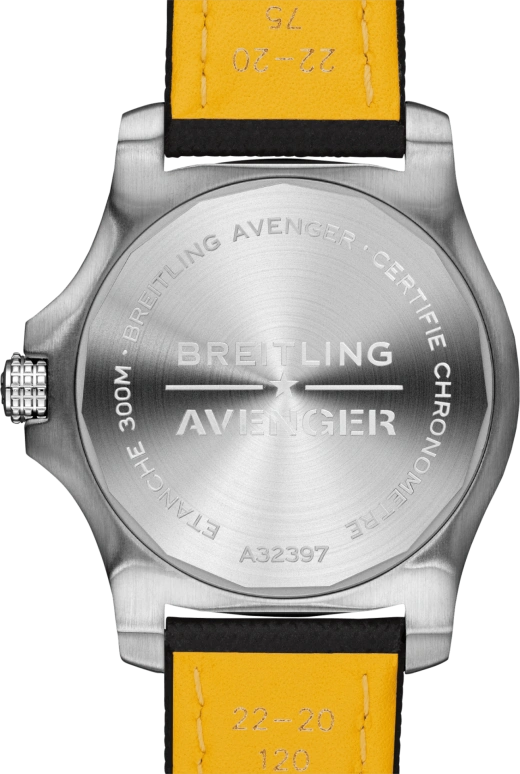 Breitling,Avenger 43mm,43mm,Stainless Steel,Black,Automatic,Date,42hours,A32397101B1X1
