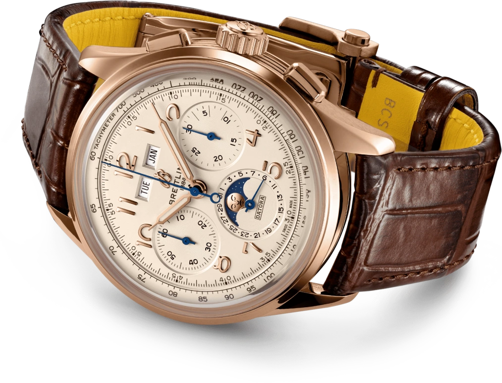 Breitling,Premier 42mm,42mm,Red Gold,Silver,Automatic,Chronograph,Moonphase,Month,Date,48hours,In-house Caliber,RB2510371G1P1