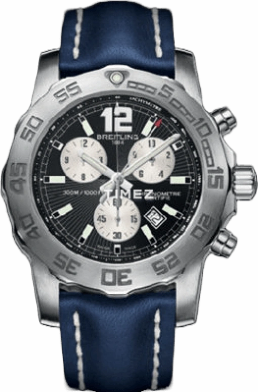 Breitling,Superocean 44mm,44mm,Stainless Steel,Black,Quartz,In-house Caliber,Sapphire,Crystal Glass,A7338710,A7338710.BB49.105X.A20BASA.1