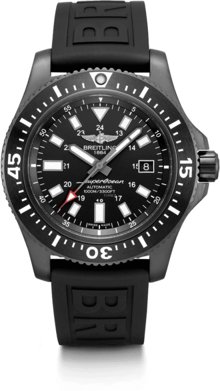 Breitling,Superocean 44mm,44mm,Ceramic,Stainless Steel,Black,Automatic,Chronograph,Date,Anti-magnetic,M17393131B1S1
