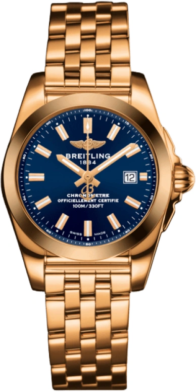 Breitling,Galactic 29mm,29mm,Rose Gold,Blue,Quartz,Day,In-house Caliber,H7234812,H7234812/C950/791H