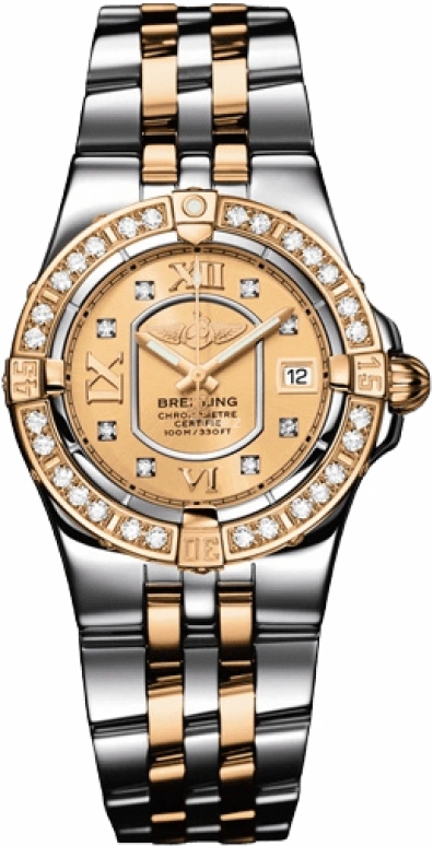 Breitling,Windrider 30mm,30mm,Rose Gold,Stainless Steel,Gold,Quartz,Day,26280hours,C7134012,C7134012/H545