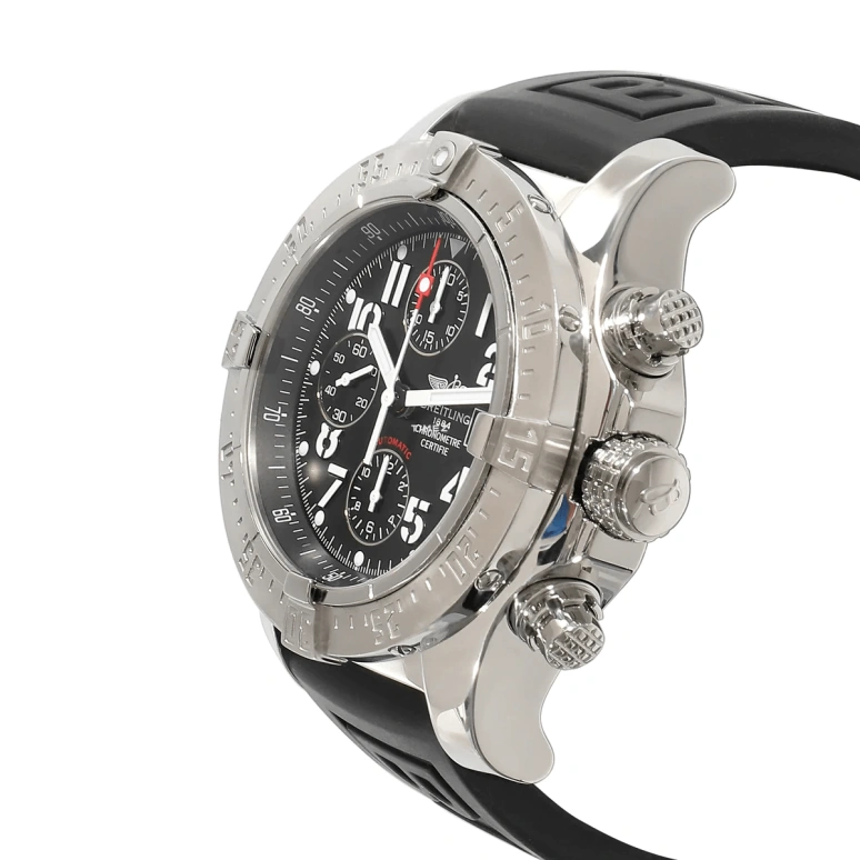 Breitling,Avenger 45mm,45mm,Stainless Steel,Black,Automatic,Chronograph,Day,A1338012,A1338012-B861