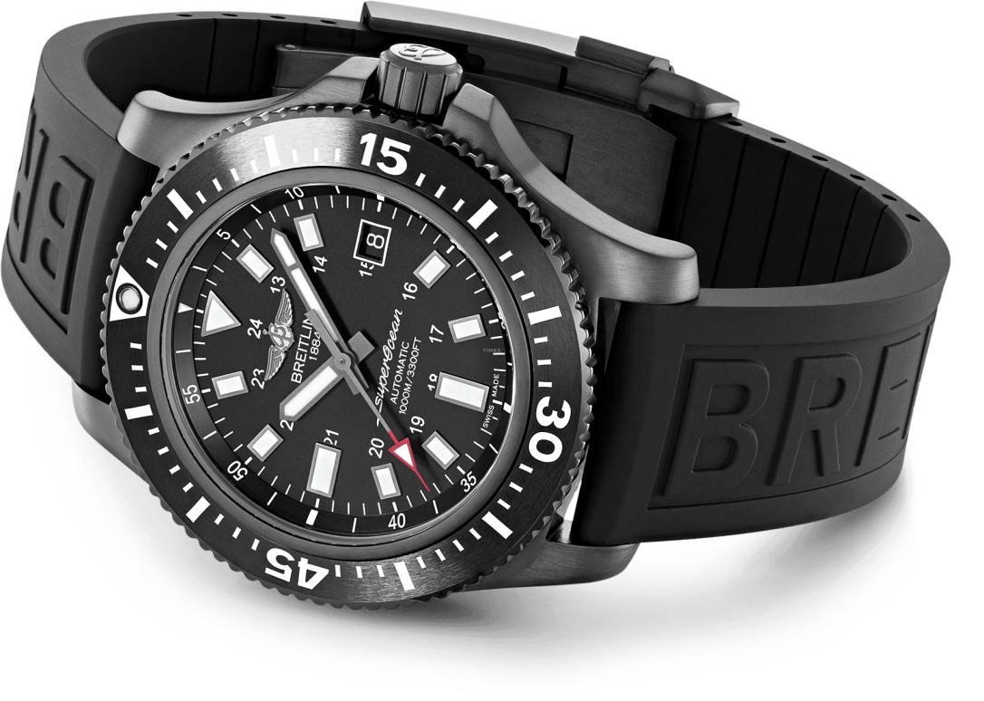 Breitling,Superocean 44mm,44mm,Ceramic,Stainless Steel,Black,Automatic,Chronograph,Date,Anti-magnetic,M17393131B1S1