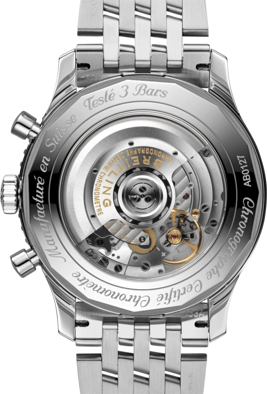 Breitling,Navitimer 46mm,46mm,Stainless Steel,Blue,Automatic,Chronograph,Day,AB0127211C1A1