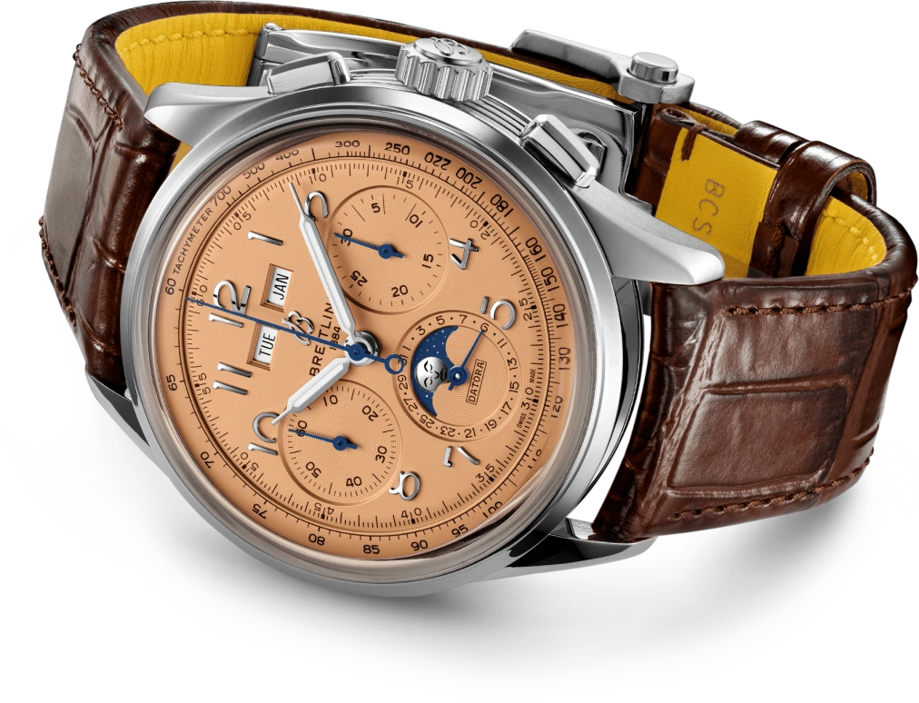 Breitling,Premier 42mm,42mm,Stainless Steel,Copper,Automatic,Chronograph,Moonphase,Month,Date,48hours,In-house Caliber,AB2510201K1P1