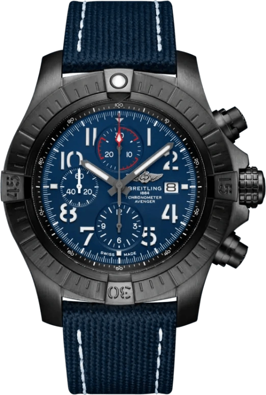 Breitling,Avenger 48mm,48mm,Titanium,Blue,Automatic,Chronograph,Date,Compass,V13375101C1X2