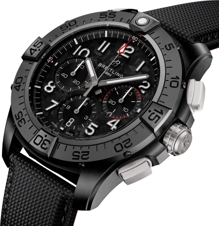 Breitling,Avenger 44mm,44mm,Ceramic,Black,Automatic,Chronograph,Day,SB0147101B1X1