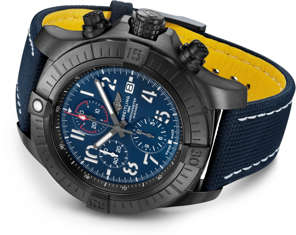 Breitling,Avenger 48mm,48mm,Titanium,Blue,Automatic,Chronograph,Date,Compass,V13375101C1X2