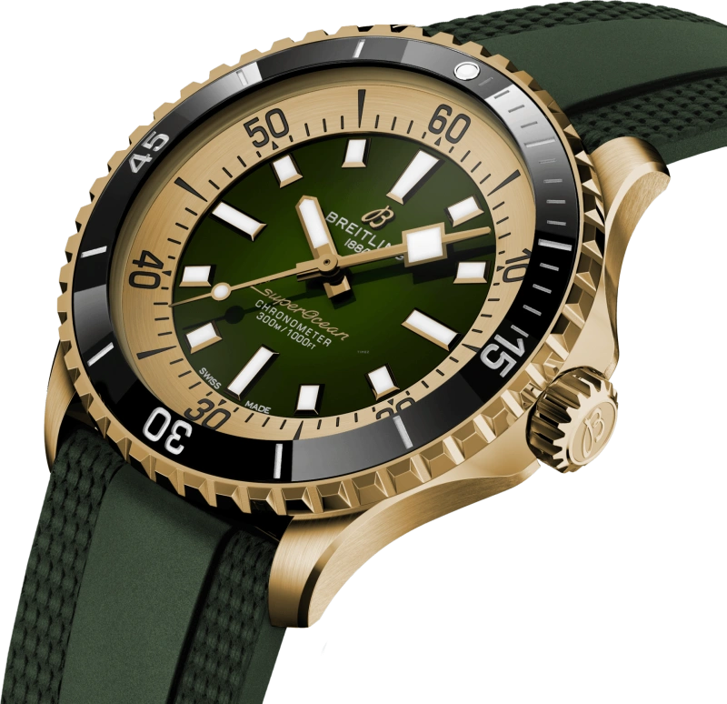 Breitling,Superocean ,Bronze,Green,Automatic,40hours,In-house Caliber,N17375201L1S1