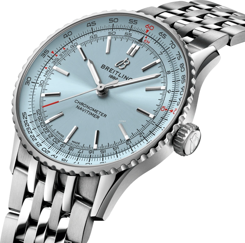 Breitling,Navitimer 41mm,41mm,Stainless Steel,Blue,Automatic,Sapphire,Crystal Glass,Round,A17329171C1A1