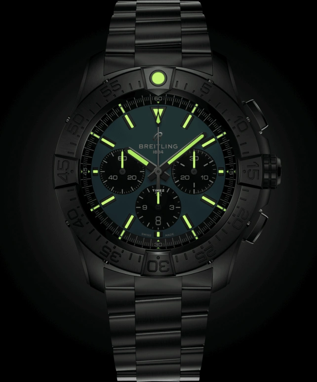 Breitling,Avenger 46mm,46mm,Titanium,Blue,Black,Automatic,Chronograph,Day,EB0148101C1E1